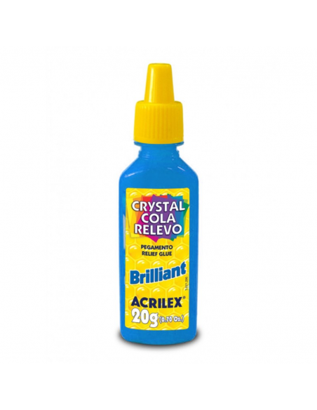 Pegamento brillante azul turquesa 20g ACRILEX