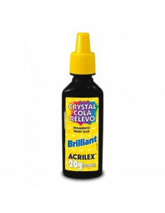 Pegamento brillante negro 20g ACRILEX