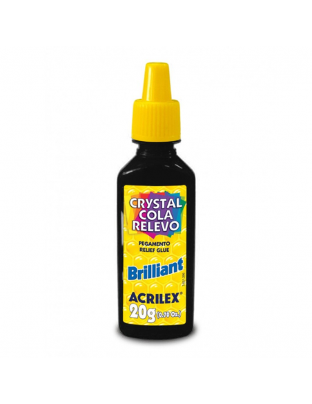 Pegamento brillante negro 20g ACRILEX