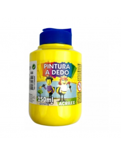 Pintura al Dedo Amarillo Oro 250ml, ACRILEX