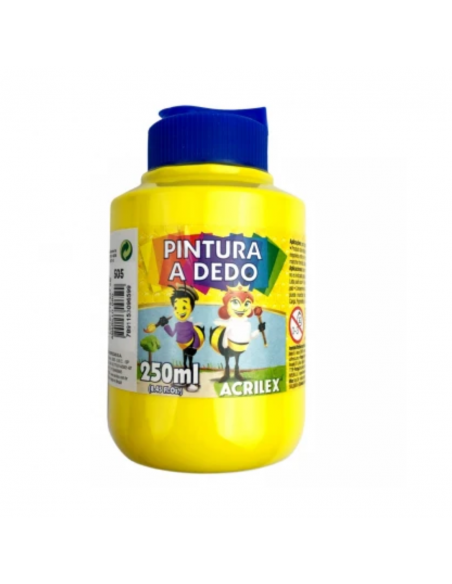 Pintura al Dedo Amarillo Oro 250ml, ACRILEX