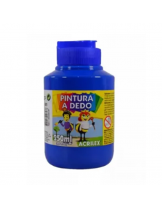 Pintura al Dedo Azul Turquesa 250ml, ACRILEX