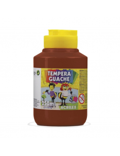 Tempera Guache Marron 250 ml, ACRILEX