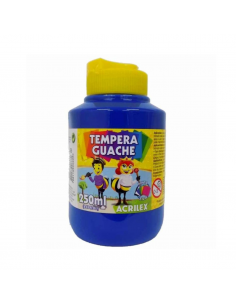 Tempera Guache Azul 250 ml, ACRILEX