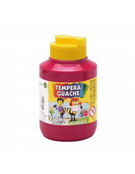 Tempera Guache Magenta 250 ml, ACRILEX