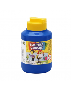 Tempera Guache Azul 250 ml, ACRILEX
