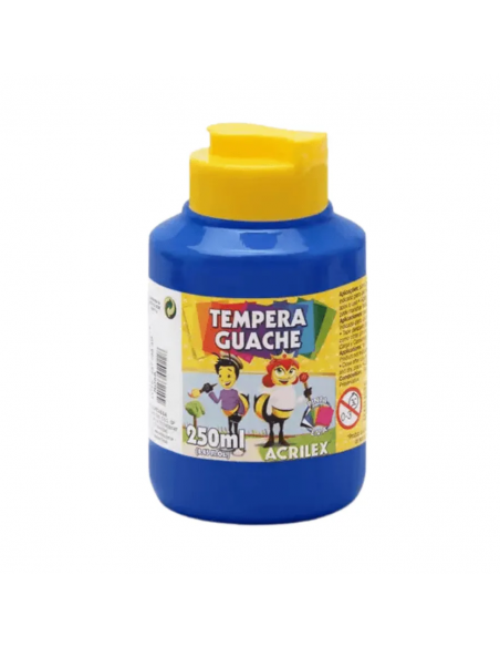 Tempera Guache Azul 250 ml, ACRILEX