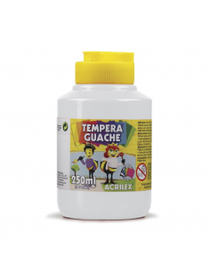 Tempera Guache Blanco 250 ml, ACRILEX