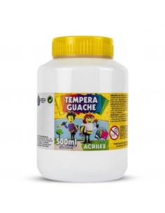 Tempera Guache Blanco 500ml, ACRILEX
