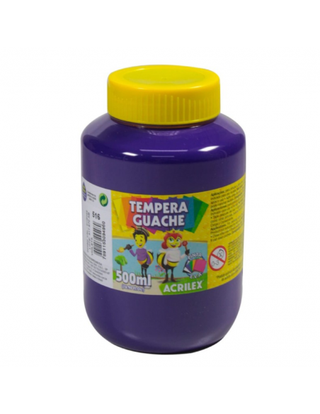 Tempera Guache Violeta 500ml, ACRILEX