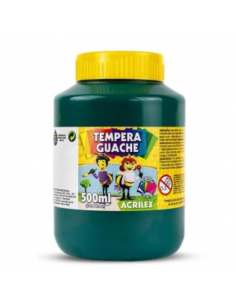 Tempera Guache Verde Bandera 500ml, ACRILEX