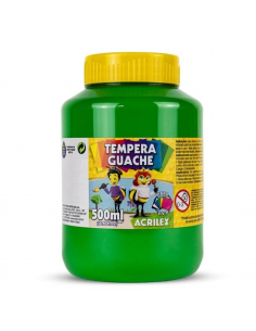 Tempera Guache Verde Hoja 500ml, ACRILEX