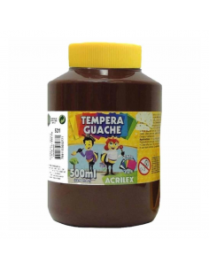 Tempera Guache Marrón 500ml, ACRILEX