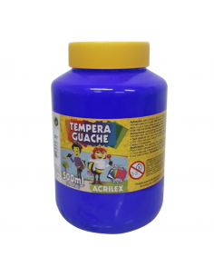 Tempera Guache Azul 500ml, ACRILEX