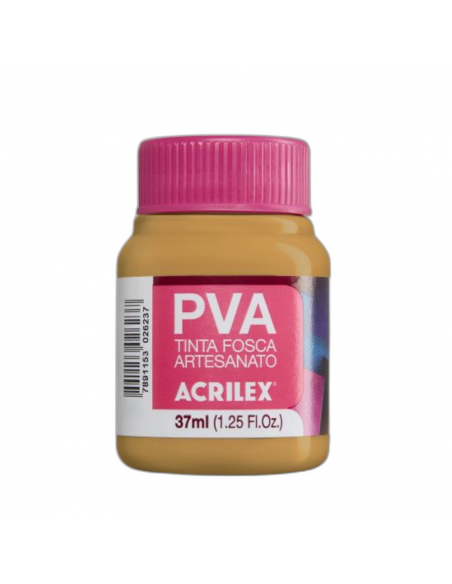 Pintura para Artesanía PVA Amarillo Ocre 37ml, ACRILEX