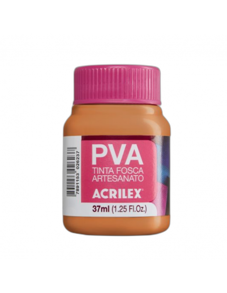 Pintura para Artesanía PVA Naranja Oscuro 37ml, ACRILEX