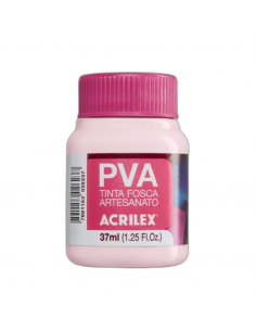 Pintura para Artesanía PVA Rosa Bebé 37ml, ACRILEX