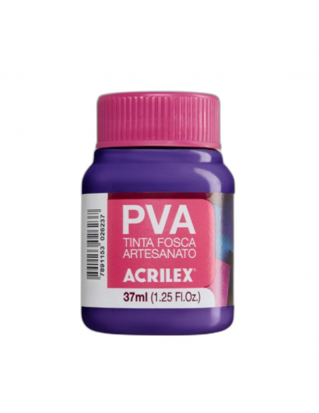 Pintura para Artesanía PVA Violeta 37ml, ACRILEX