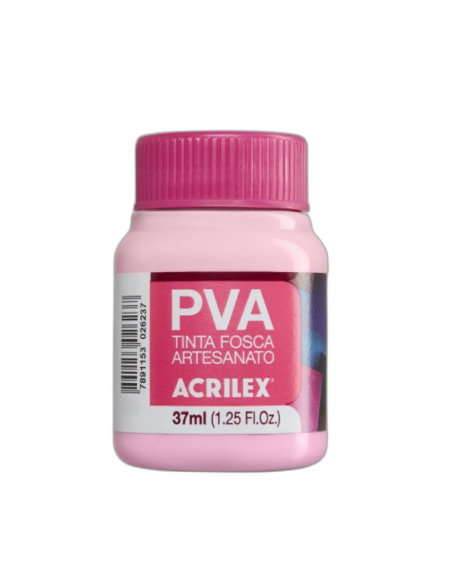 Pintura para Artesanía PVA Rosa 37ml, ACRILEX