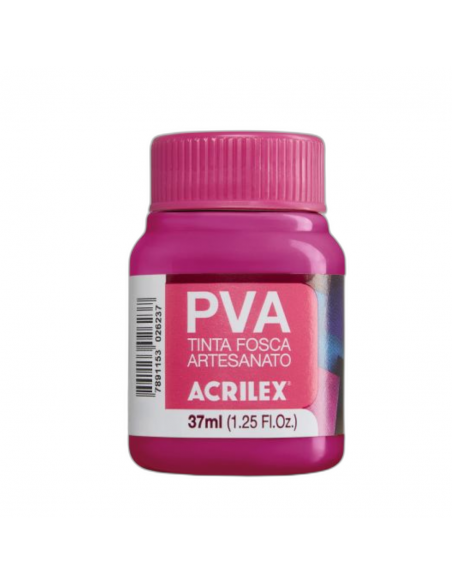 Pintura para Artesanía PVA Rosa Oscuro 37ml, ACRILEX