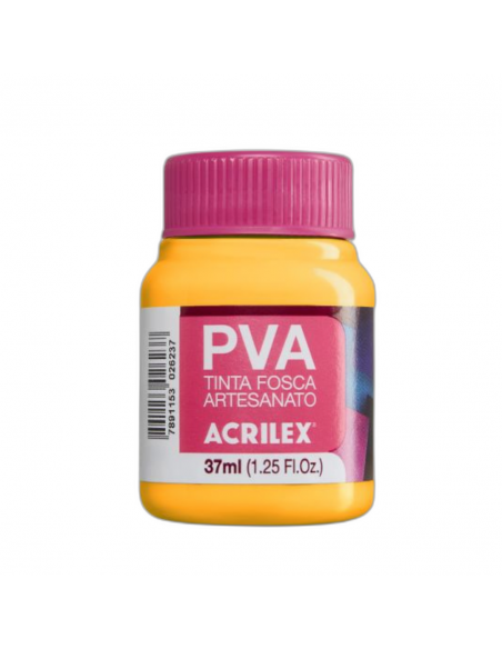 Pintura para Artesanía PVA Amarillo Oro 37ml, ACRILEX