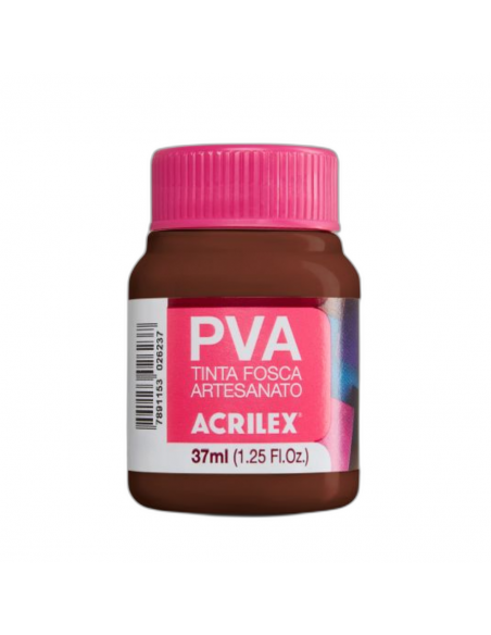 Pintura para Artesanía PVA Chocolate 37ml, ACRILEX