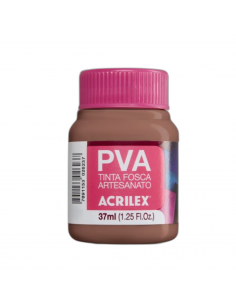 Pintura para Artesanía PVA Castaño Claro 37ml, ACRILEX