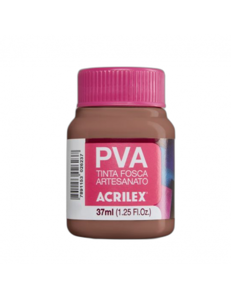Pintura para Artesanía PVA Castaño Claro 37ml, ACRILEX