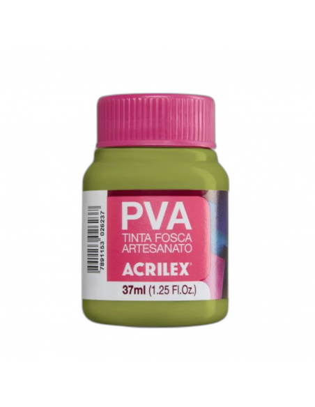 Pintura para Artesanía PVA Verde Pistache 37ml, ACRILEX