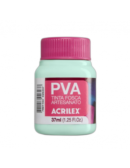 Pintura para Artesanía PVA Verde Agua 37ml, ACRILEX