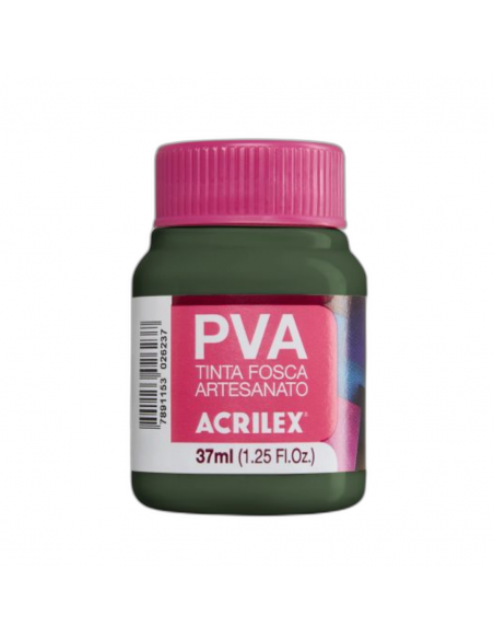 Pintura para Artesanía PVA Verde Esmeralda 37ml, ACRILEX