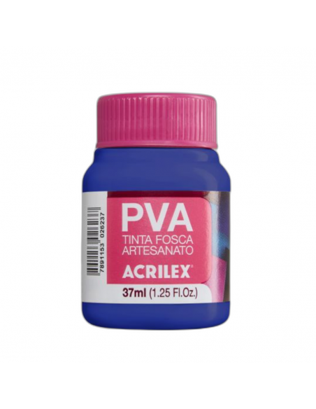 Pintura para Artesanía PVA Azul Ultramar 37ml, ACRILEX