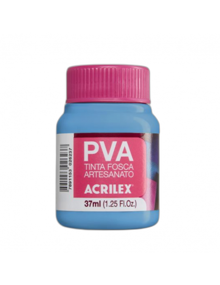 Pintura para Artesanía PVA Azul Cerúleo 37ml, ACRILEX