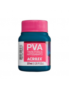 Pintura para Artesanía PVA Azul Petróleo 37ml, ACRILEX