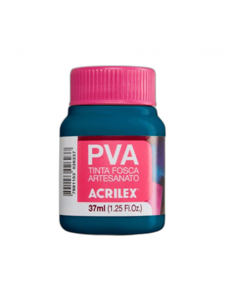 Pintura para Artesanía PVA Azul Petróleo 37ml, ACRILEX