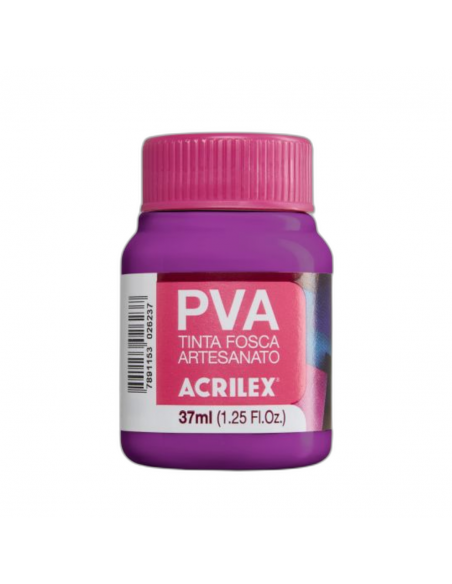 Pintura para Artesanía PVA Magenta 37ml, ACRILEX