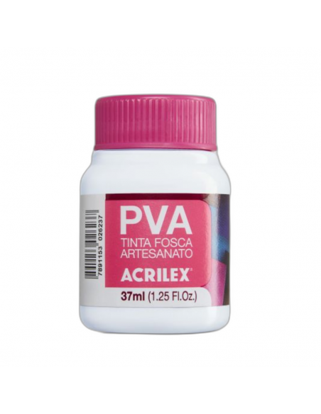 Pintura para Artesanía PVA Blanco 37ml, ACRILEX