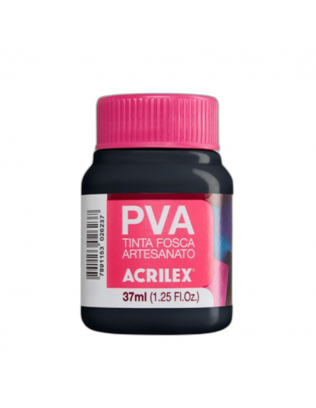 Pintura para Artesanía PVA Negro 37ml, ACRILEX