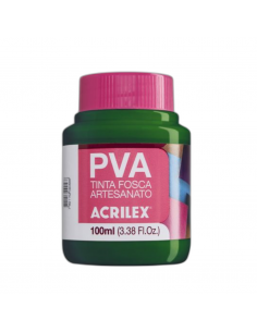Pintura para Artesanía PVA Verde Musgo 100ml, ACRILEX