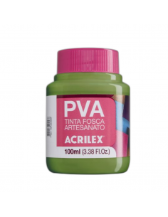 Pintura para Artesanía PVA Verde Oliva 100ml, ACRILEX