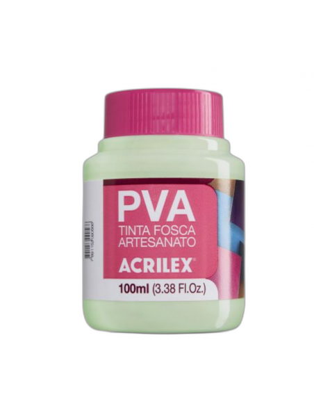 Pintura para Artesanía PVA Verde Primavera 100ml, ACRILEX