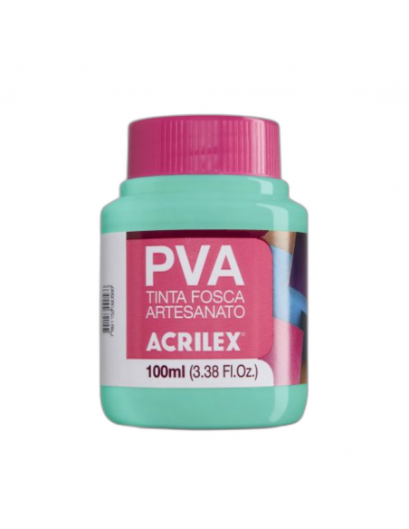 Pintura para Artesanía PVA Turquesa 100ml, ACRILEX