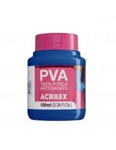 Pintura para Artesanía PVA Azul Turquesa 100ml, ACRILEX