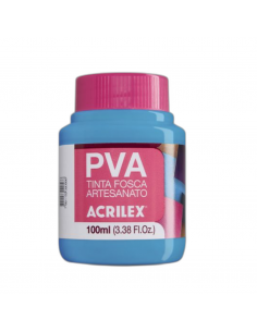 Pintura para Artesanía PVA Azul Cerúleo 100ml, ACRILEX