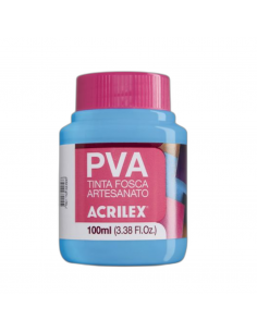 Pintura para Artesanía PVA Azul Celeste 100ml, ACRILEX