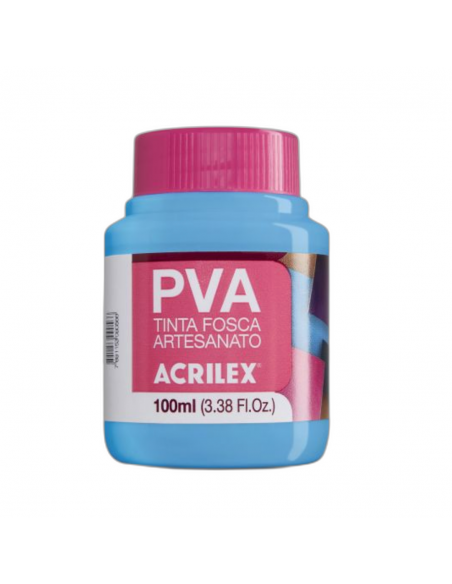 Pintura para Artesanía PVA Azul Celeste 100ml, ACRILEX