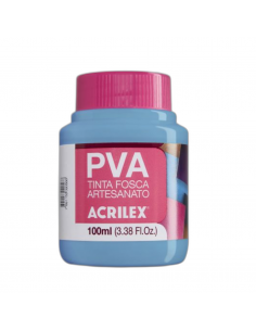 Pintura para Artesanía PVA Azul Invierno 100ml, ACRILEX