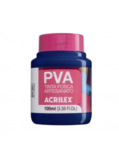 Pintura para Artesanía PVA Azul Seco 100ml, ACRILEX