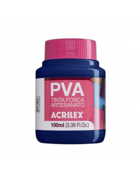 Pintura para Artesanía PVA Azul Seco 100ml, ACRILEX