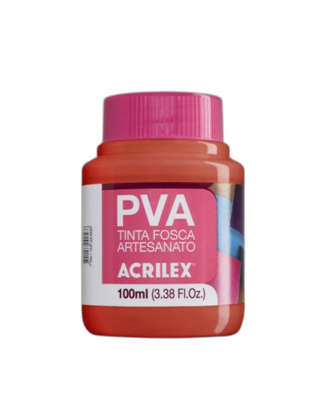 Pintura para Artesanía PVA Guayaba Quemada 100ml, ACRILEX